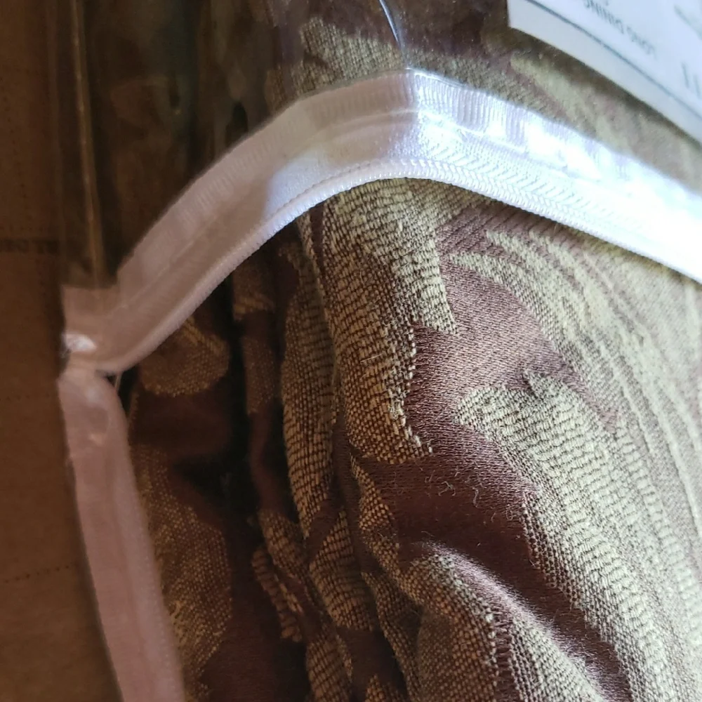 Sure Fit Brown and Gold Furniture Cover Accents